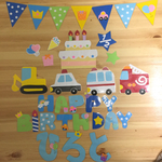 車  誕生日 ハーフバースデー  壁面