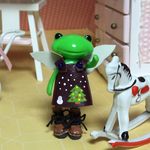フォーチュンワンダのお洋服♪ダークチョコ×クリスマス×天使の羽