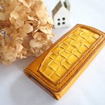 オーダー品　柊さま　キーケース4連 本革　レザー イエロー