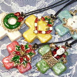クロスのクリスマスオーナメント（５個１セット）　＜お値下げ品＞