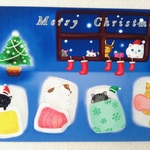 ⑬選べる３枚セット  ポストカード　猫のクリスマス　その２