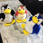 ペンギンのがま口ペンケース。