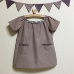 sale! c&sコーデュロイ 後ろリボンワンピ 80cm