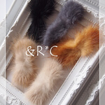 ミンクファー3×7cm 5色