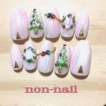 Xmasネイルチップ(Xmas以外に使えるオマケチップ付き)