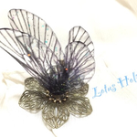 M様オーダー品。fairy flower clip Black