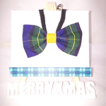 ★マスタードタータンチェック蝶ネクタイ★