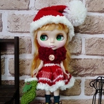 よしえ屋86[ふりふりクリスマスワンピ4点セット]ブライス アウトフィット Blythe