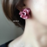  mini rose ピアス/イヤリング             フラワー  ウェディング      クリスマス  冬