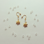 雪の結晶ミニ イヤリング/ピアス