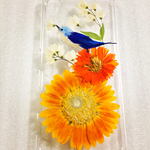 新作【uchihana様ご専用】押し花素材✨幸せの青い鳥✨iPhone 7 手帳型ケース