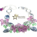 SWAROVSKI ぶどうのチェーンブレスレット