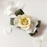 ミニリボンコサージュ*green ribbon*
