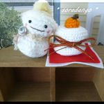 ２７日までクリスマス価格🎄雪だるまちゃんと鏡もち