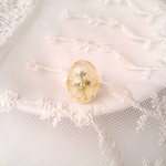 かすみ草のオーバルリング
