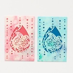 フタもかわいい！幸せ模様の切り絵ぽち袋 2枚【ペイズリー1】