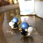 blue moon ビジュー ピアス