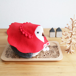 小鳥の小物入れ《 Xmas ver  / 赤頭巾set♪》【受注制作】