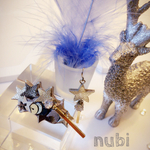星屑のアシメトリーピアス