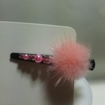 【送料無料】かわいい～ピンクのヘアクリップ