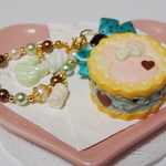 【32・チョコチップミント】うさぎのアイスサンドクッキー／バッグチャーム