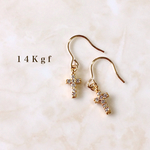 14kgf ジルコニアクロスパヴェピアス