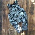 フレンチブルドックのルーズサロペットパンツ☆Size80