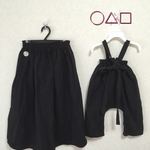 再販 ＊＊＊ cotton linen ＊＊＊お揃いコーデ Black 