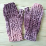 ♡初登場！紫の指なしグラデーション手袋♡