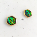 ✴︎新作限定価格！ Hexagon shape ホログラムピアス