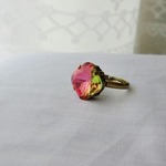 薔薇色結晶のリング