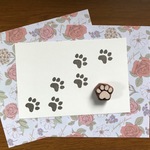 わんこ肉球　消しゴムはんこ