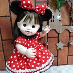ぽぽちゃん　ミニー風コスチューム