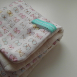 New☆ふわとろガーゼハンカチ大判*ribbonちょうちょ