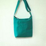 鮎菓子オーダー品☆倉敷帆布斜め掛けショルダーバック☆green