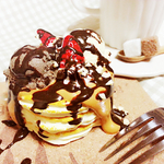 濃厚チョコソースパンケーキ＊スマホスタンド