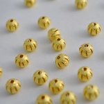 ビーズクラブ メタルビーズ ロンデル ボール 小 金 5.5mm 50個[4582434316866] 