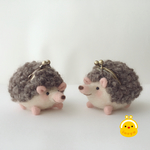【はじめてのお客様限定】ハリネズミまめぐち③ブラウン