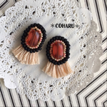 レトロ♡フリンジ付きピアス