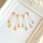 お星さまたちと一粒ビジューピアスNo.215