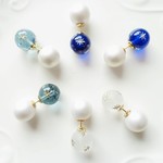 ✴ cozmic＆バックキャッチパールピアス