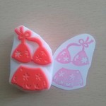 消しゴムはんこ＊再販＊【水着スカート】