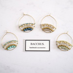 デザインフープピアス/イヤリング:4色 PH4 Bacchus.