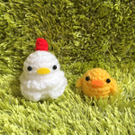 【再販】にわとり親子のペア♪