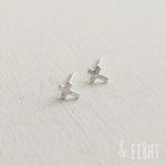 【再販】- Silver - Mini Cross　ピアス