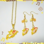 ミックスジュースこうもり☆ネックレス＆ピアスorイヤリング