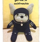 【ｍ様お取り置き品】ソックフレンチブルドッグ　＊パピー・スノーネイビー＊