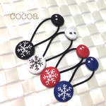 【SALE】送料無料✨2個セット 雪の結晶ヘアゴム