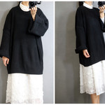  【ブラック販売‼】大きいサイズゆったりセーター
