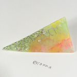 水彩さんかくクリップ     心の色